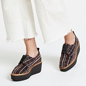 Castañer Crepe Sole Tweed Platform Shoe NEW YORK